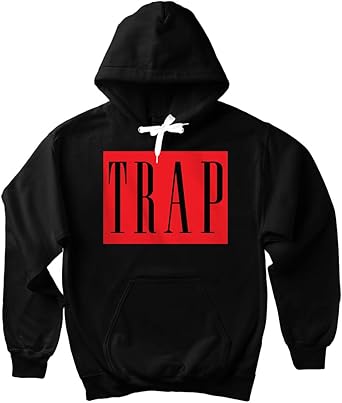 red hoodie white strings