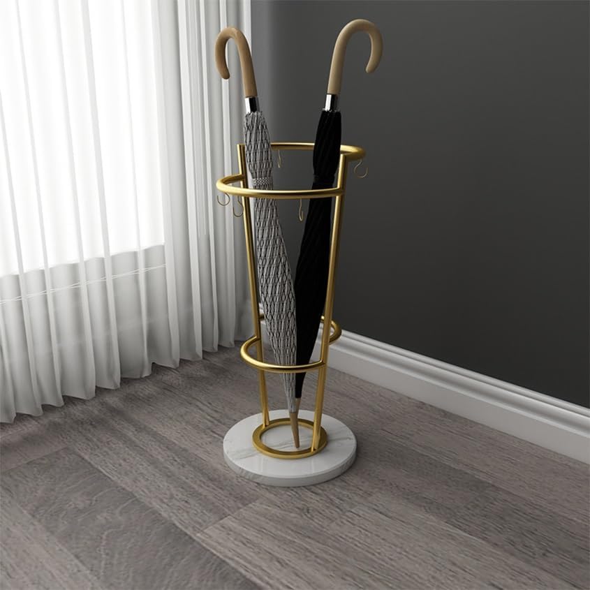 Creative Marble Umbrella Stand - Stylish Metal Holder for Home & Hotel Lobby, Elegant Storage Solution for Modern Spaces, Durable Umbrella Organizer (Color: C)