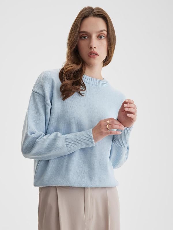 Image of Women's Cute Crewneck Extra Soft Sweater Pullover Tops Sweaters