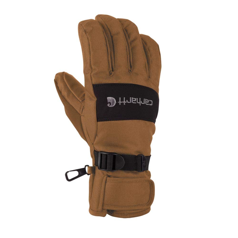 Carhartt W.P. Męskie, wodoodporne, wiatroszczelne izolowane rękawice robocze, brązowy/czarny, L