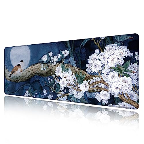 ll-coeur拡張ノンスリップパッドゲームマウスマット大長いテーブルデスクパッド80 x 30 x 0.3 CM 800 x 300 x 3 mm ブルー shu006