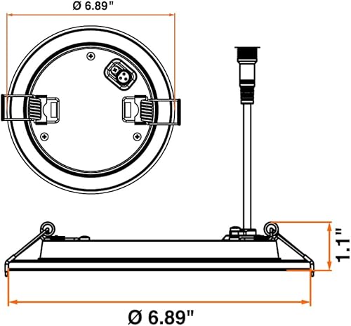 Vista 46 de Sylvania - Kit de luz empotrable de 5 pulgadas/6 pulgadas con tecnología LightSHIELD, LED germicida, 9 W = 65 W, 700 lúmenes, 5 CCT selección