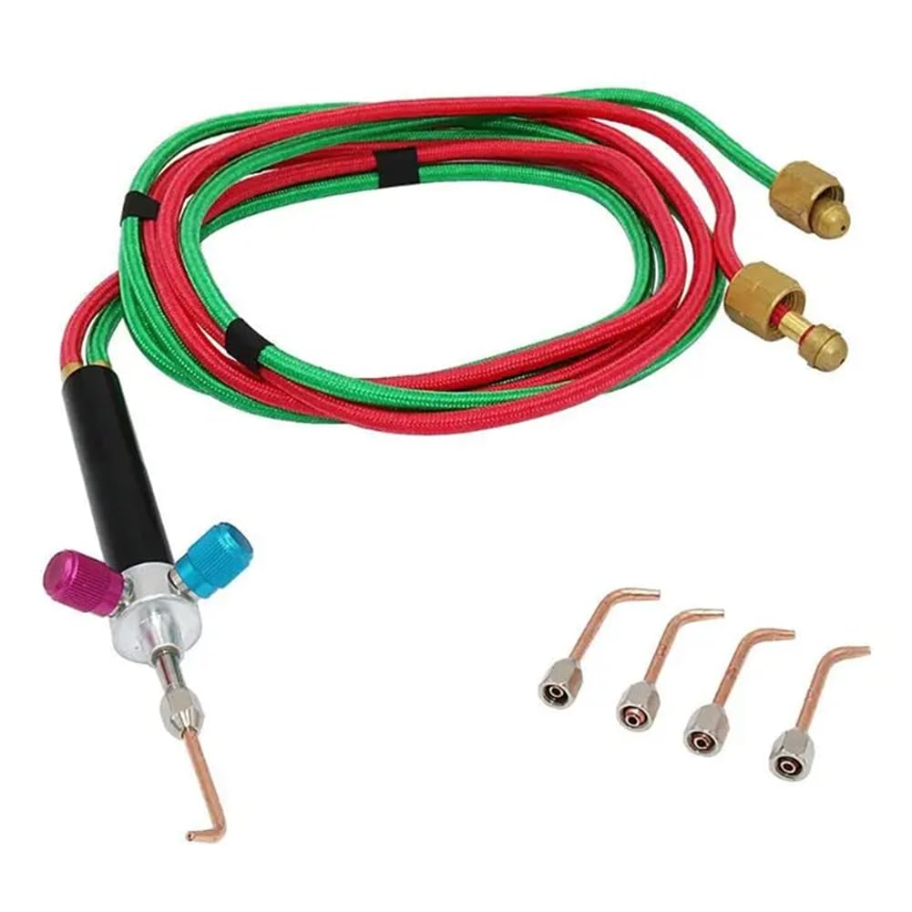 pofaa Acetylene Oxygen Soldering Torch Welding Torch Kit Portable Gas Welding Torch Kit