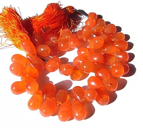 Cornaline orange LKBEADS sans facettes pour éviter les bijoux ternes et fragiles