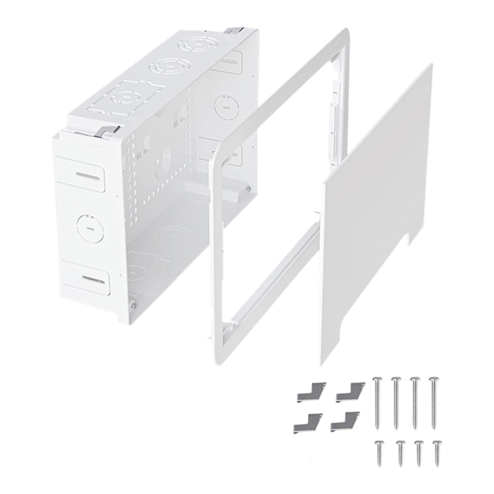 Custodia per prese e reti da incasso Scatola portaoggetti da incasso per home theater da 9 pollici nella scatola multimediale a parete Custodia per cablaggio con struttura a doppio scopo resistente