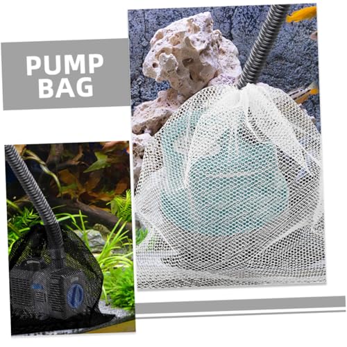 2 bolsas de malla para filtro de bomba de acuario miniatura 4