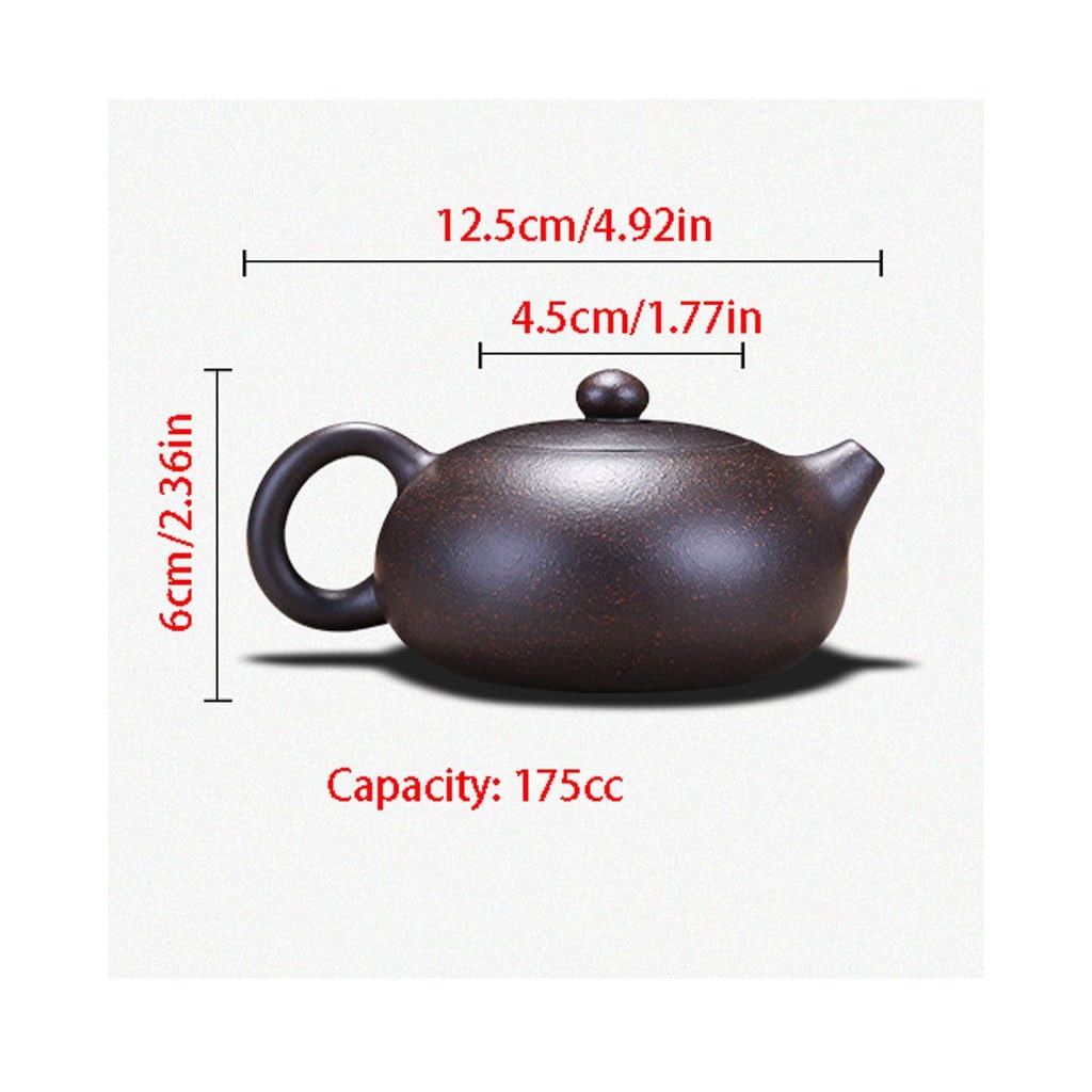 Infusor de Té Tetera Juego de té chino tetera arcilla púrpura tetera colador hecho a mano arcilla antigua hecha a mano 175ml Tetera Té Más Empinado