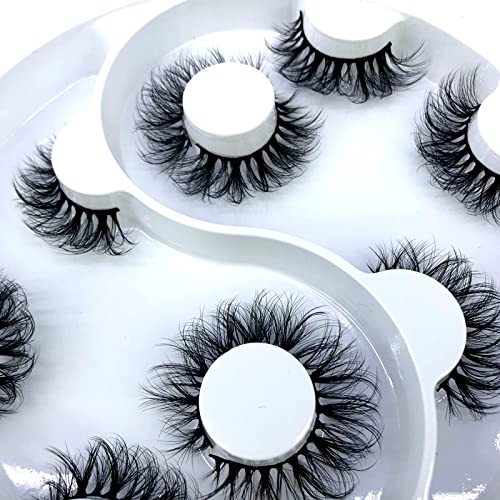2021 New 25mm 3D Faux Mink Hair Cross False Eyelashes 5 Pairs Long Eye Lashes Handmade Thick Makeup Beauty Extension Tools (WX-18) image 3