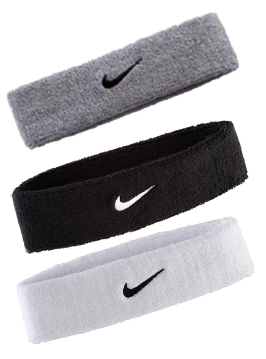 Nike Swoosh Bandeaux Unisexe Black/​White Taille Unique