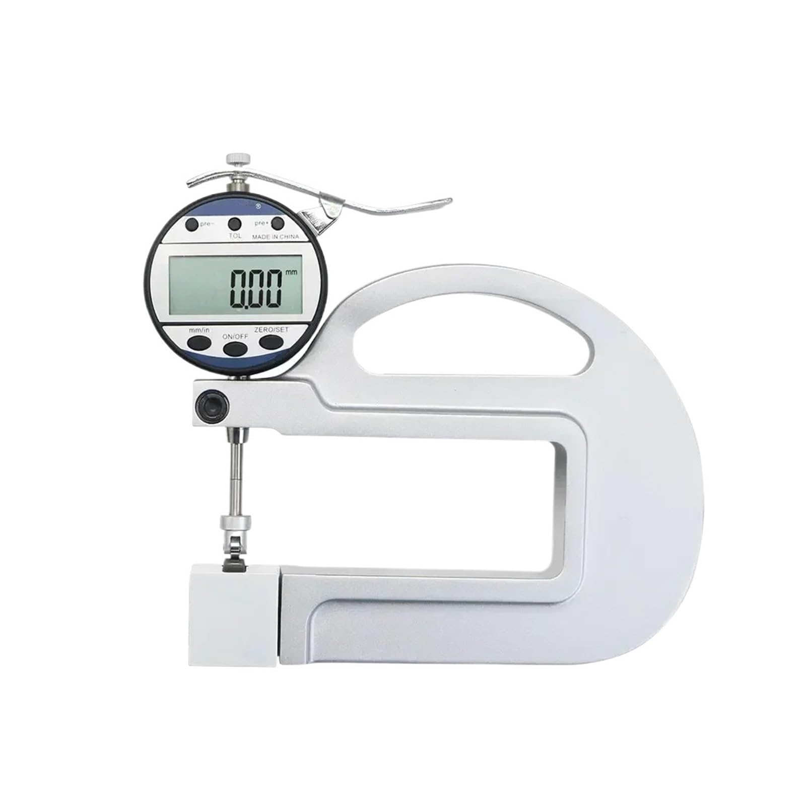 CHBMSS 0.01mm 10mm Digital Thickness Gauge with Roller Insert Metal Thickness Measurement Film Thickness Measurement(Small Head)