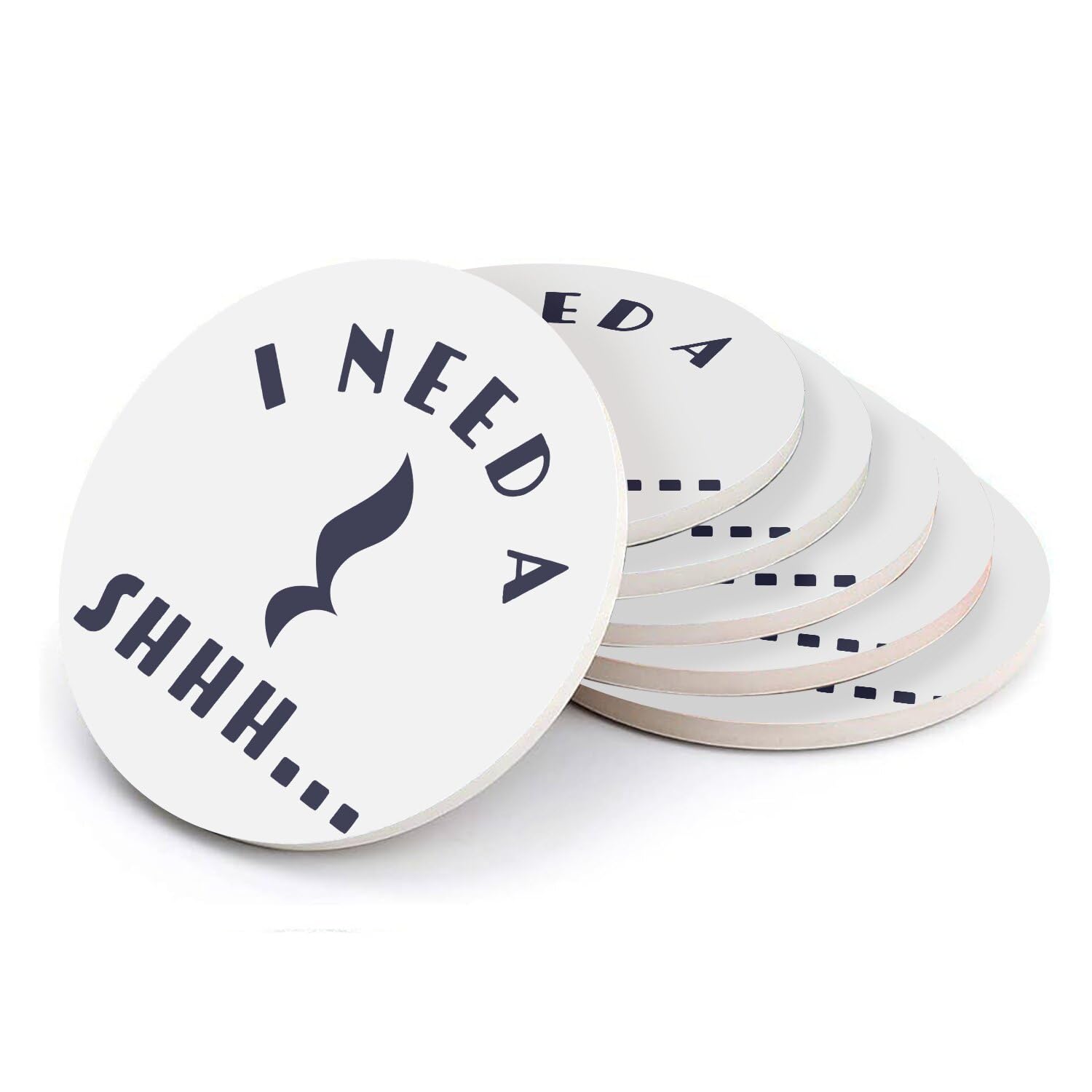 Sous-verres ronds en céramique - Cadeau idéal pour musicien et amateur d'instrument