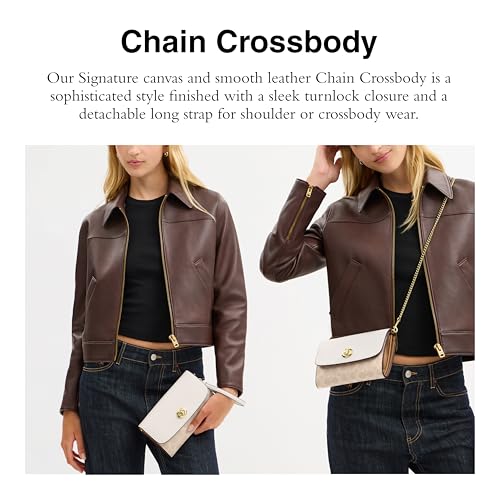 Image of Coach Women's Chain Crossbody in Signature Canvas