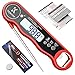 Digitales Fleischthermometer mit Edelstahlsonden, LCD Grillthermometer, Küchenthermometer für Flüssigkeiten, Schokolade, Marmelade und Backen