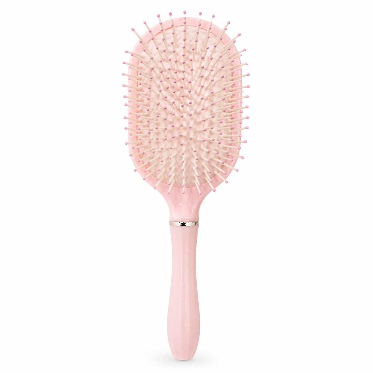 Paddle Hair Brush - Ultra-Soft Detangling & Scalp Massage (Pink)-image-7