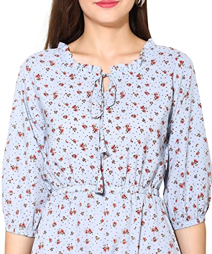 Image of AHANA Printed Crepe Maxi Dress