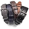 Men's Leather Belts Faux Vegan Leather Belt Classi... #2