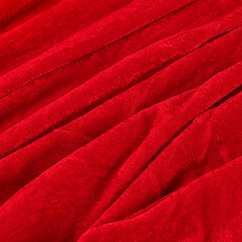 Luxurious Red Velvet Fabric - 10 Yards Long, 65 Inches Wide Stretch Velvet for Costumes, Crafts, and Home Decor 5 Luxurious Red Velvet Fabric - 10 Yards Long, 65 Inches Wide Stretch Velvet for Costumes, Crafts, and Home Decor - Image 4