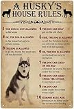 Photo Gallery peiyeety poster in metallo vintage a husky s house rules, stampa, cartello in latta, caffetteria, cucina, casa, decorazione da parete, 15x20 cm Photo Gallery peiyeety poster in metallo vintage a husky s house rules, stampa, cartello in latta, caffetteria, cucina, casa, decorazione da parete, 15x20 cm