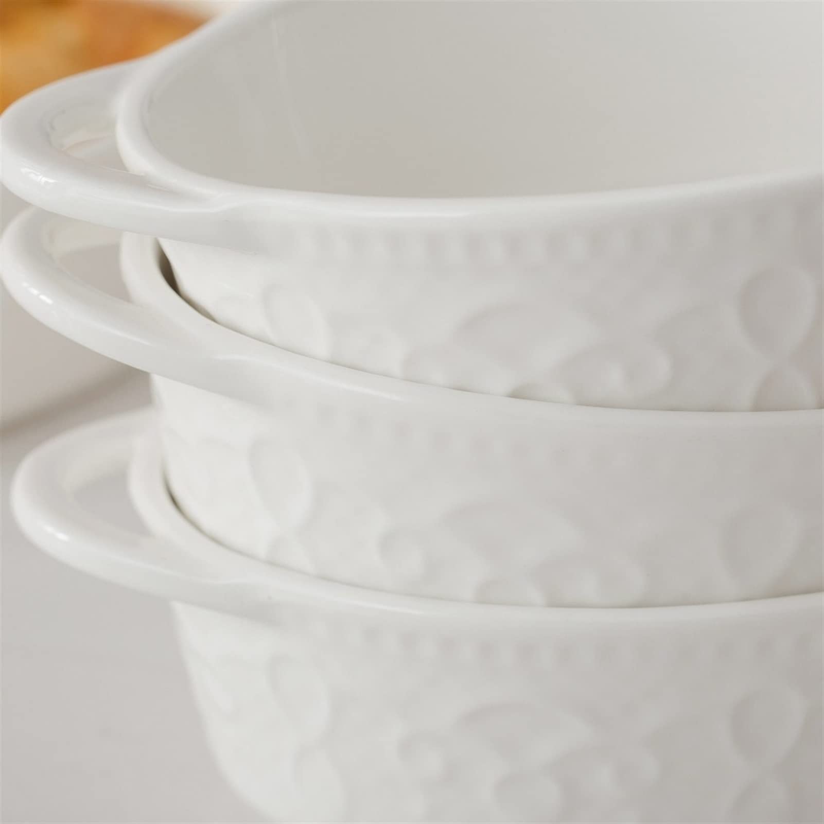 Plat à Four Vaisselle de cuisson en porcelaine de cuisson de cuisson de 4/8 pièces 4 Plat à Lasagnes(4-PIECE)