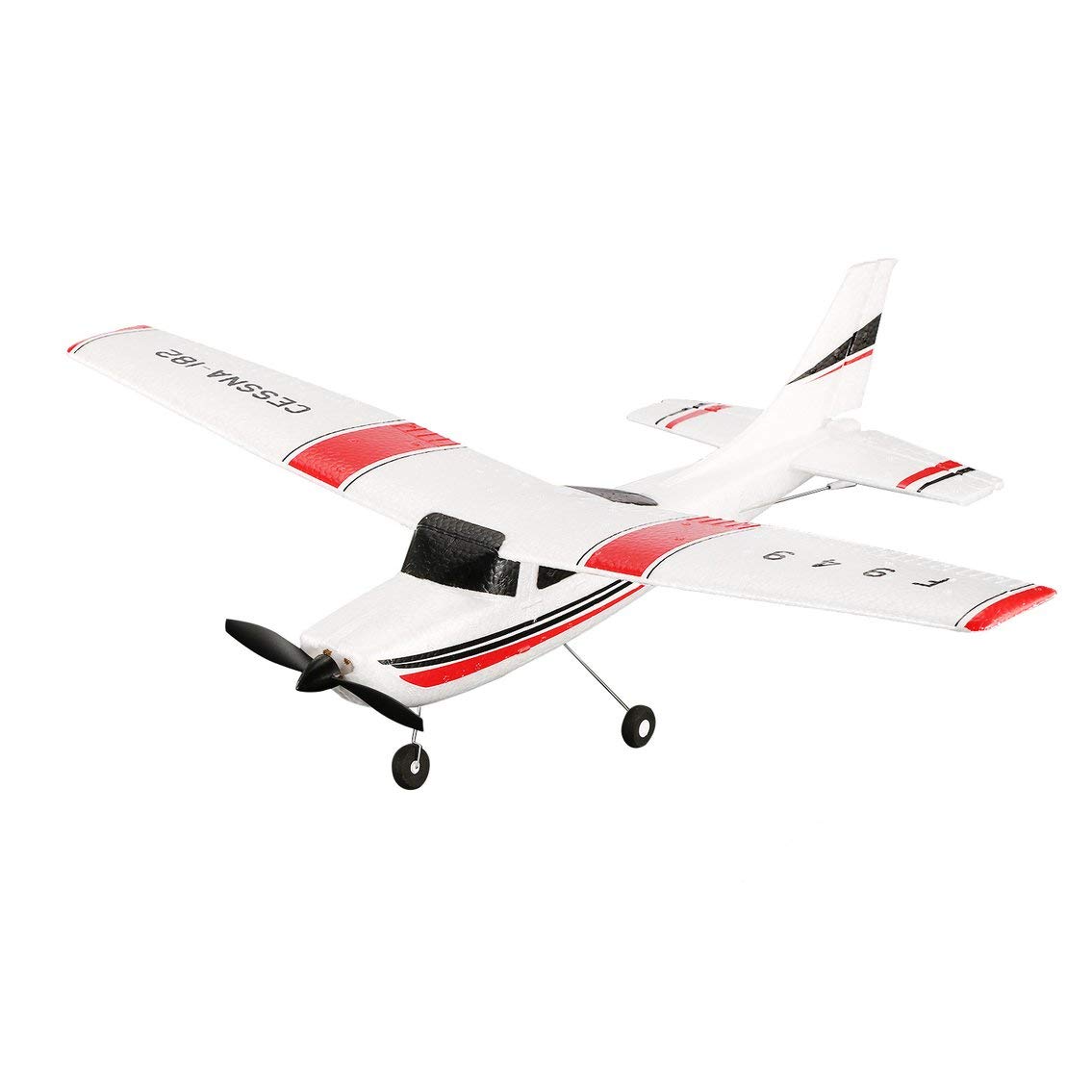 WLtoys F949 3-kanałowy 2,4 GHz Radio Control RC samolot Fixed Wing RTF CESSNA-182 samolot Outdoor Drone zabawka dla dzieci w wieku 14 lat i dzieci (kolor: biały)