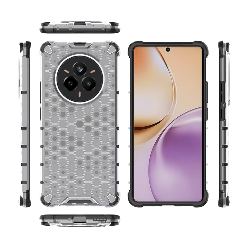 Image of Plastic Bumper Back Case Cover for Realme 14 Pro 5G (Transparent)
