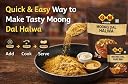 GM Foods Moong Dal Halwa Instant Mix 150g (Pack of 3) | Up to 4* Servings Per Pack | Ready to Cook | Rich & Delicious Dessert | Authentic Taste & Sweets Indian Mithai | No Artificial Colour gallery image