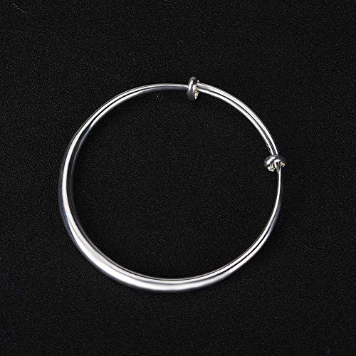 Sosuo US_JWEY_B01N3BN3TR Fashion Women Jewelry Solid 925 Sterling Bangle Bracelet Gift, Silver thumb #8