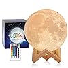 Mind-glowing Moon Lamp – 3D Moon Night Light for Kids Bedroom – 16 Color LED Moon Ball for Space Decor – Globe with…
