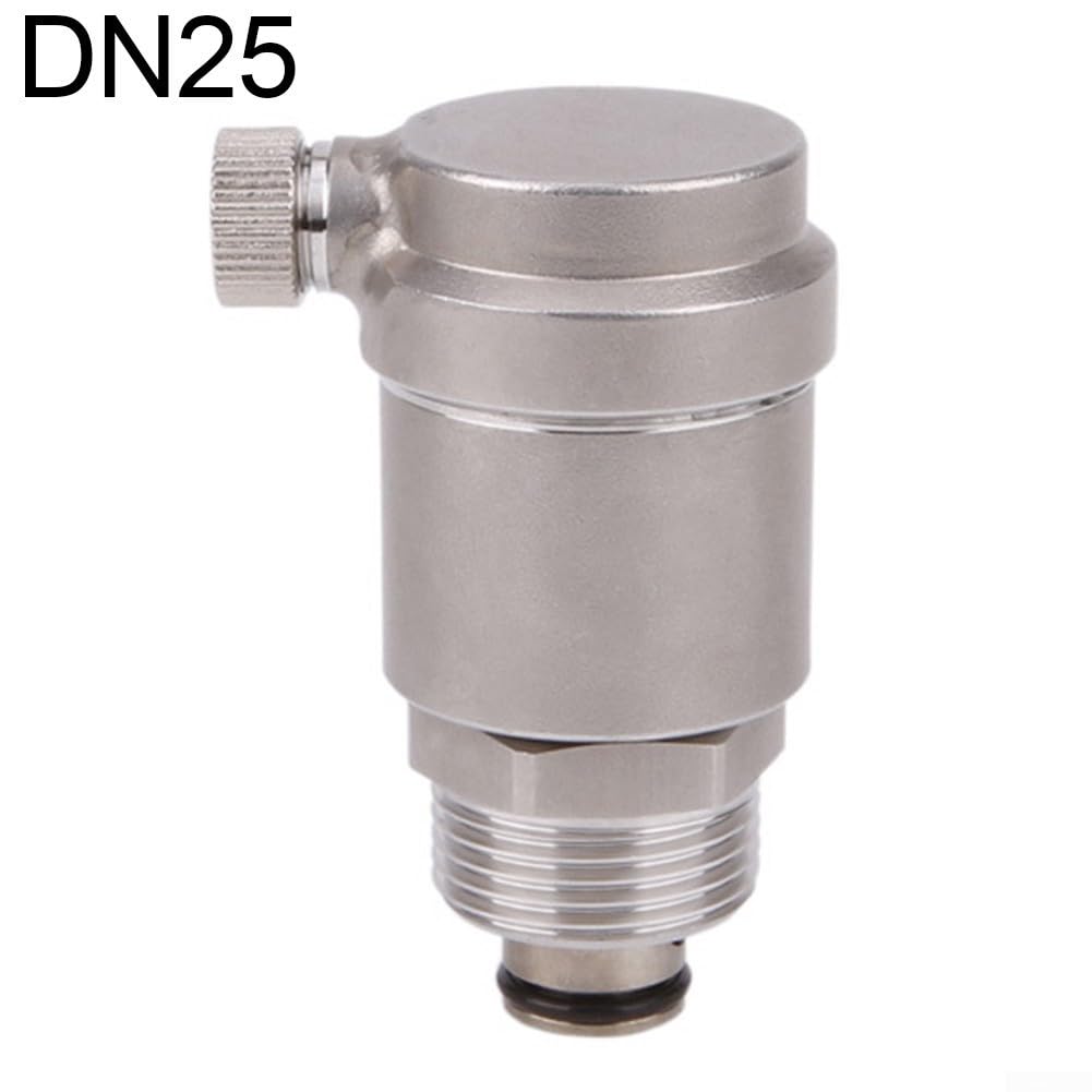 Yhenlovtt Valvola di sfiato dell'aria in acciaio inox – Sfiato idraulico automatico per la rimozione dell'aria intrappolata, filettatura DN15/DN20, compatta, 7 x 4,8 cm, durevole e a bassa