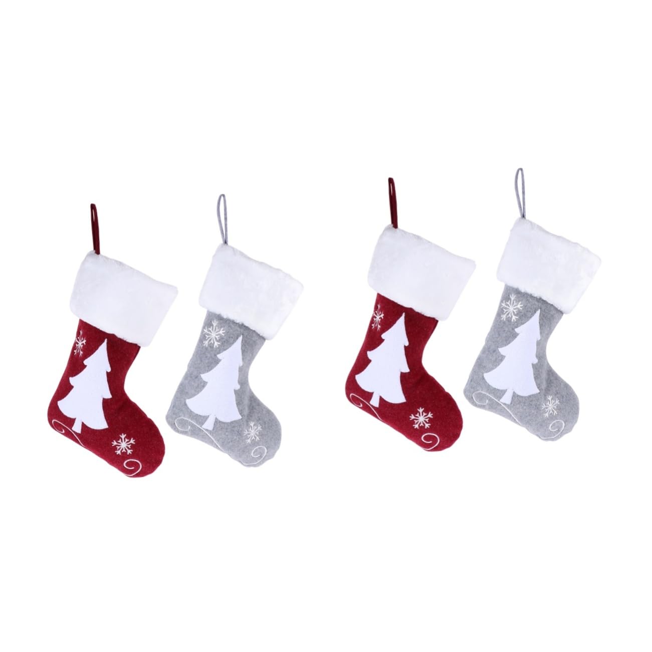 Décorations stockage de Noël en maille tricotée haut de gamme lot de 4 pièces