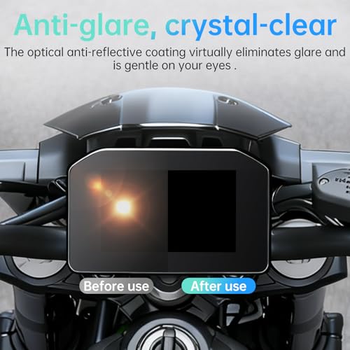 Displayschutzfolie für KAWASAKI Z900 - Tacho Schutzfolie für KAWASAKI Z900 2025+ Modelle, Motorrad-Displayschutzfolie, PET-Schutzfolie, Optimale für Motorradarmaturenbrett, Motorradzubehör (2 Stk)