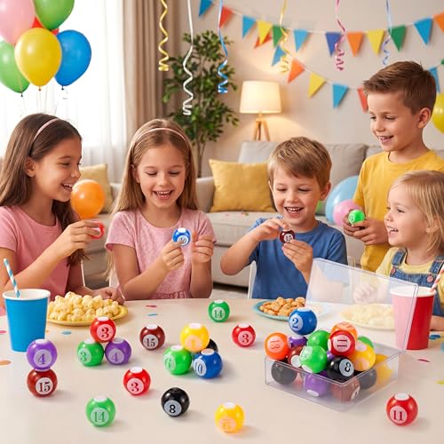 Image of JOYIN 36 Pack 8-Ball Pool Fidget Spinners for Kids, Goodie Bag Stuffers for Birthday Party, Pool Ball Party Favors, Fidget Toys Bulk, Stress Balls, Treasure Box for Classroom