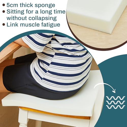 Image of Frienda 6 Pack 3 inch X 19 inch X 19 inch Upholstery High Density Foam Cushion White Replacement Cushion or Commercial Use Stuffing Craft Foam Couch Chair Padding DIY Projects