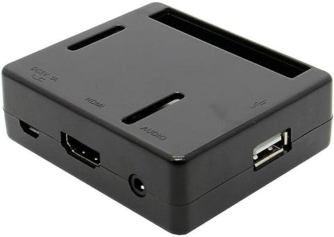 Kurphy Estuche de Abs Color Negro/Transparente para Raspberry Pi Modelo 3 A + (Plus) D Estuche de Abs para Modelo Raspberry Pi - Negro Informática,Componentes,Dispositivos externos,Cajas de ordenador de sobremesa