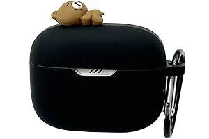 Cartoon Kawaii 3D Bear Protective Case for JBL Tune 130NC Earbuds