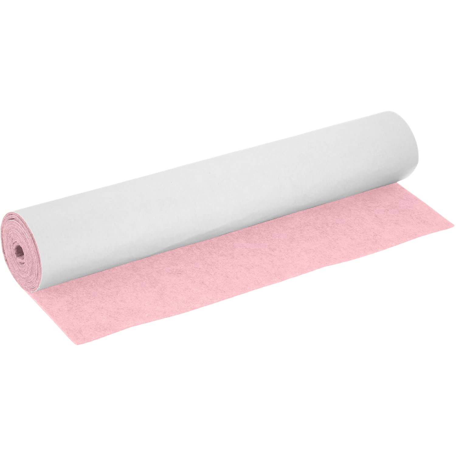 YNNHUDEEP Filz Selbstklebend Filzmatte Filzstoff Hellrosa - 40x220cm 1mm Dick Filzrolle DIY, für Schachtel-Liner Untersetzer Schubladenmatte Auto Filz Bilderrahmen Stuhlbein Tischbeine