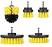 Price comparison product image Drill Brushes Brush Attachment - 5 Pack Electric Drill Brush Kit - Great for Pool Tile, Bathroom Toilet, Ceramic Marble Car Automotive (Yellow 5 Pack)