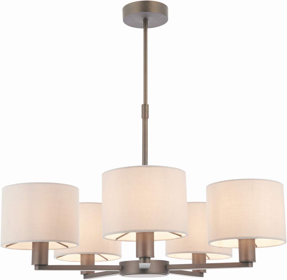 Endon Dark Antique Bronze Daley 5 Light Ceiling Light Antique Bronze