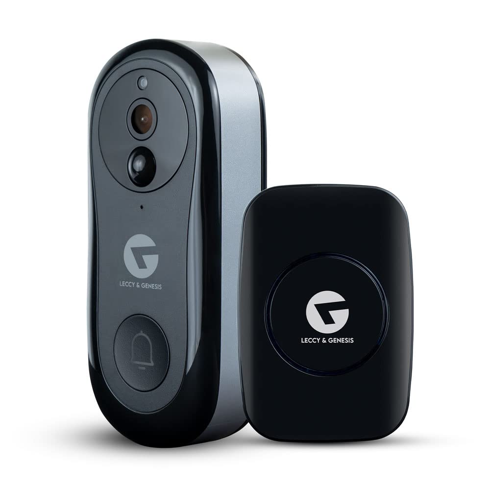LECCY & GENESIS L&G Video Doorbell V2 with Extra Chime | WiFi Wireless Video Door Bell with Multi-User Sharing | 2-Way Communication | Coloured Night Vision | Free Chime with 50 Ringtones (B09X72F71C) Amazon Price History, Amazon Price Tracker