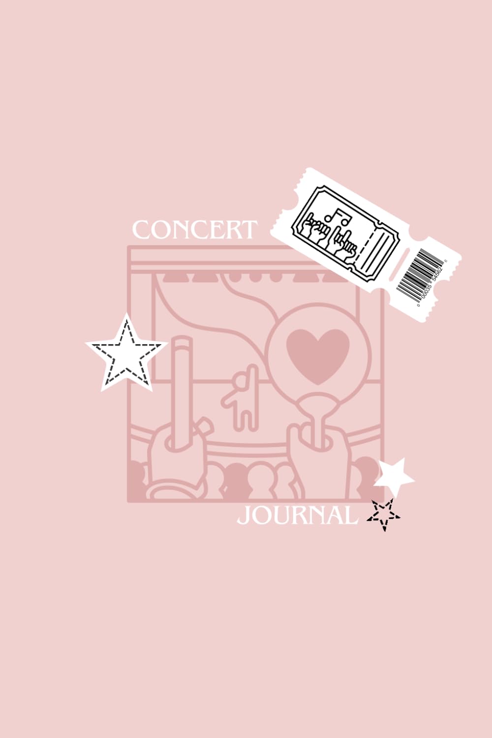 Concert Journal: A Tracker and Logbook to track your favorite live show memories (Alternate book cover in pink)