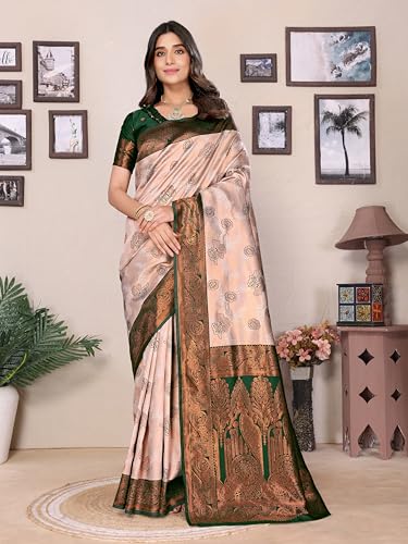 Image of Avantika Fashion Women's Kanjivaram Soft Silk Banarasi Sarees With Blouse Piece For Women