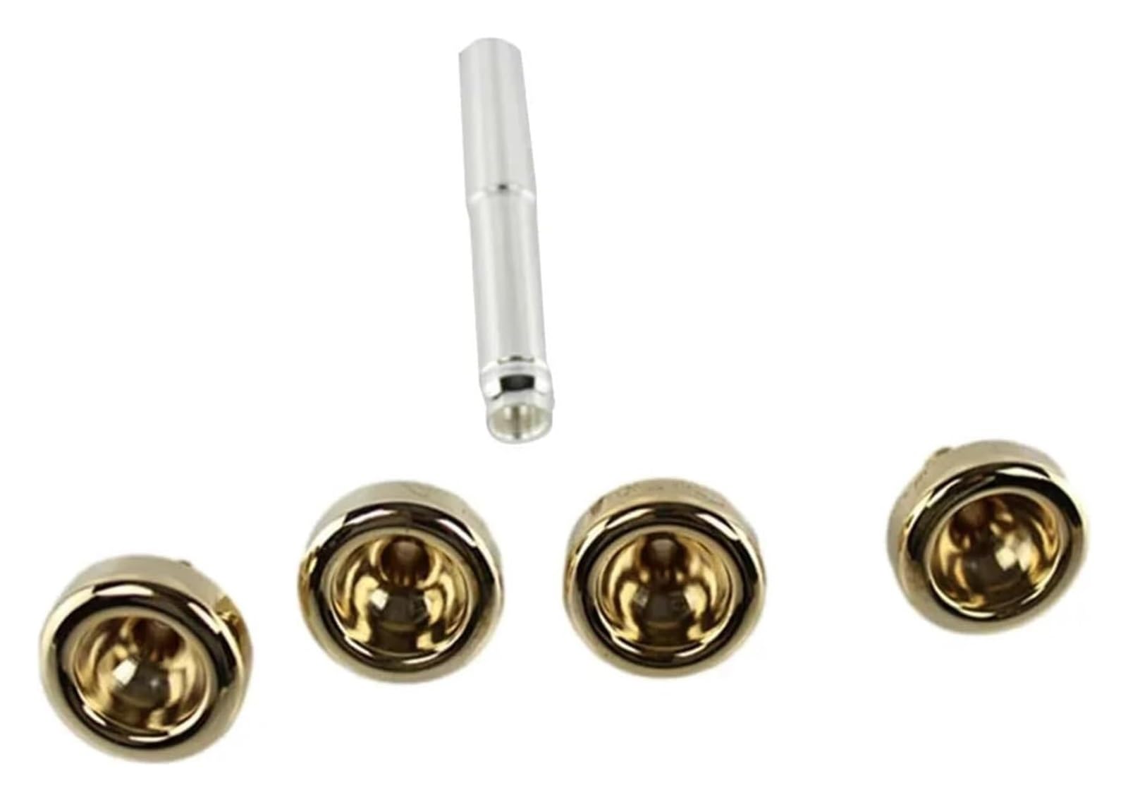 Bocchino per trombone, Set bocchino for tromba in ottone, oro, misure multiple, 4 pezzi