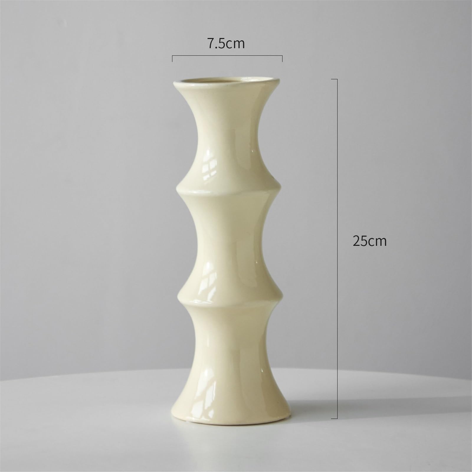 Wazon Wazon ceramiczny w stylu retro z motywem kwiatowym do rustykalnych i współczesnych wnętrz Wazon na kwiaty(Green,Średni)