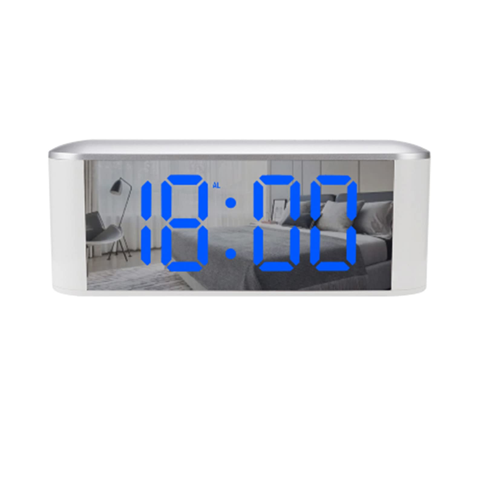 Tsophreniq Led Alarm Clock 12/24 Hour Time Clock Temperature Display Supplies for Children Student Wake Up Clocks Ornaments Tabletop Alarm