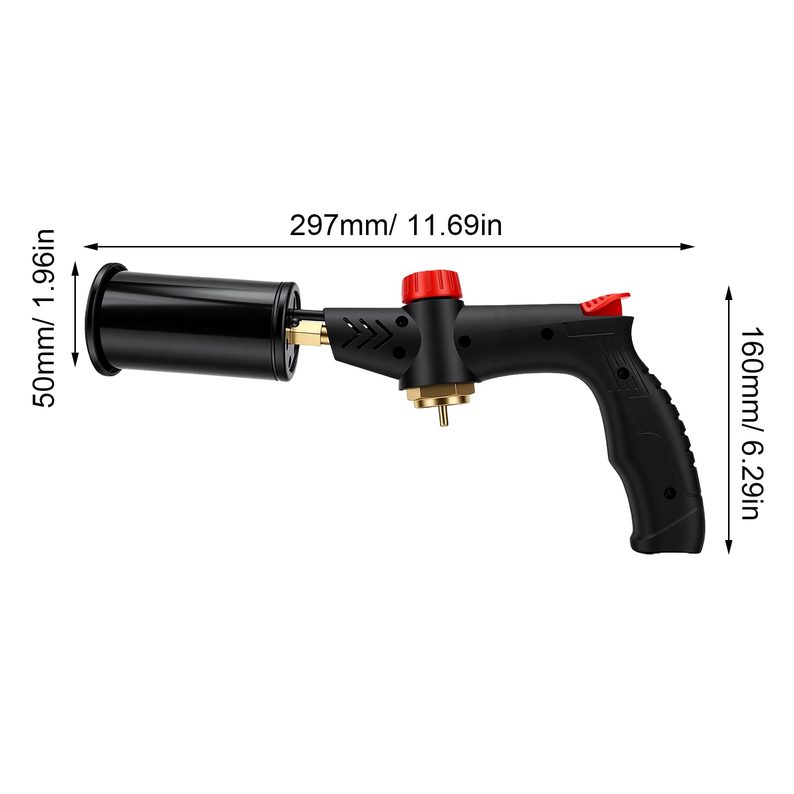 CHICIRIS Torche de Cuisine Réglable, Chalumeau Multi-gaz pour Barbecue avec Verrouillage de sécurité