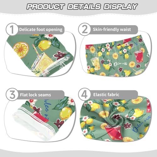 Citrus Fruits Grapefruit Girls Leggings,Workout Leggings for Girls Toddler Athletic Leggings Size for 3-10T3