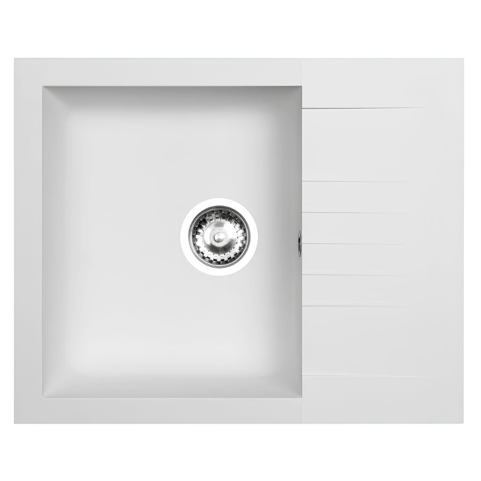 LD65WH Fregadero Blanco 1 Seno con Escurridor Composite BIO