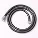 Square Solid Brass Hand Held Shower Head With Wall Connector Holder and Hose Set Matte black