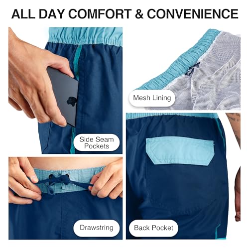 Image of Kanu Surf Men's Big Viper Extended Size Stripe Swim Trunk