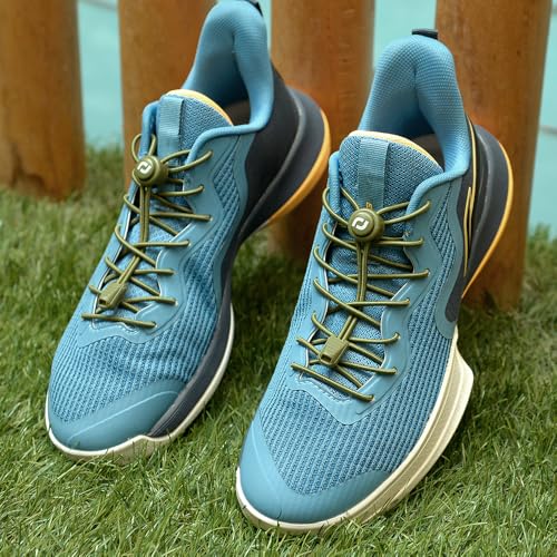 Image of RJ-Sport Tieless Elastic Shoe Laces - Heavy Duty No Tie Shoelaces for Kids and Adult with Strong Lock and Speed Shoestrings